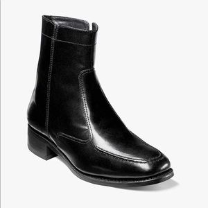 Florsheim Essex Moc Toe Black Side Zip Boot Size 8